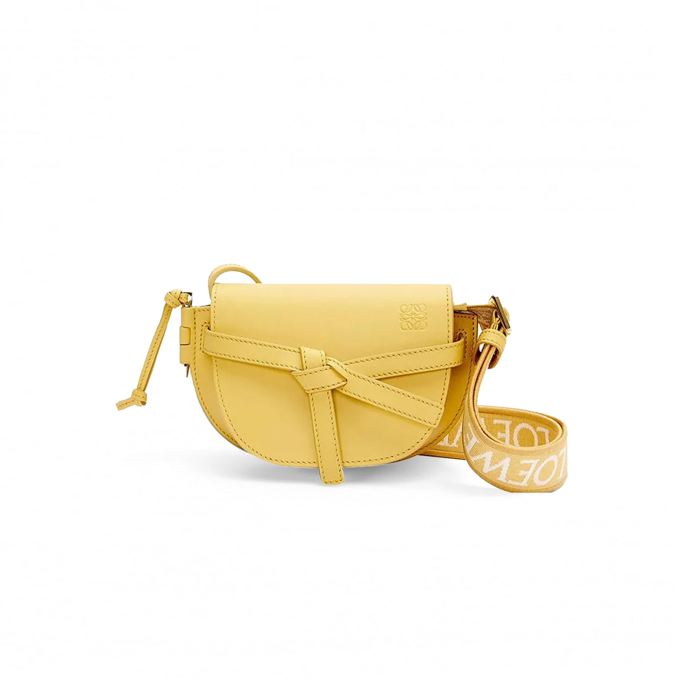 L0ew* mini gate dual bag in soft calfskin and jacquard a650n46x13-7969 (21*12.5*9.5cm)